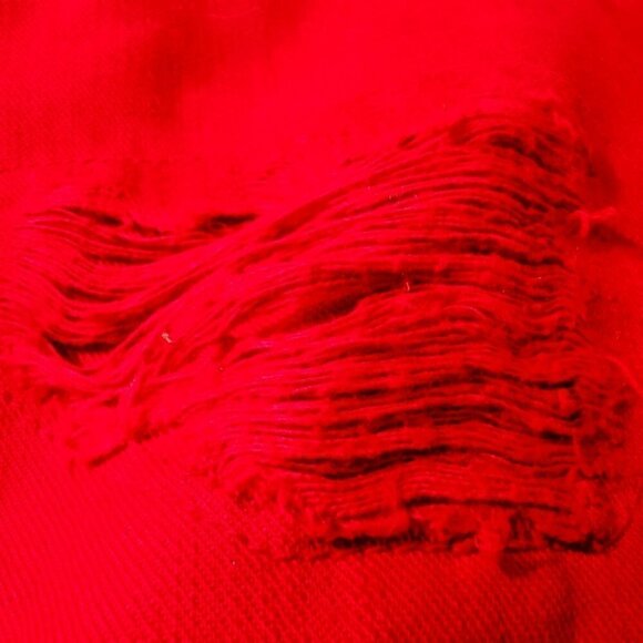 Smoke Rise Men's 34 x 34 Red Distressed Denim Pant - Picture 5 of 16